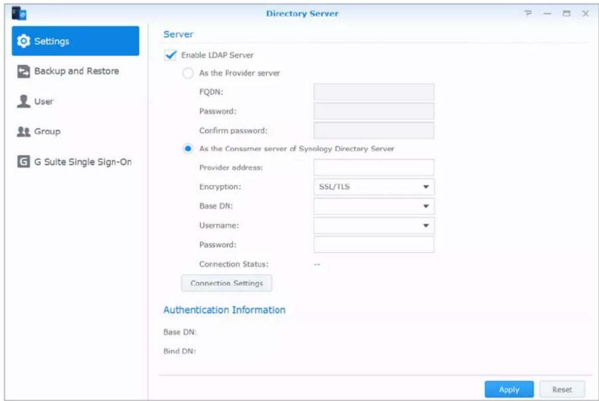 SYNOLOGY DiskStation DS720+ - Service LDAP hôte avec Directory Server - 1
