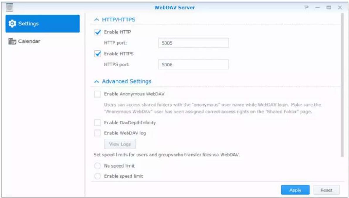 SYNOLOGY DiskStation DS720+ - Accéder aux fichiers via WebDAV - 1