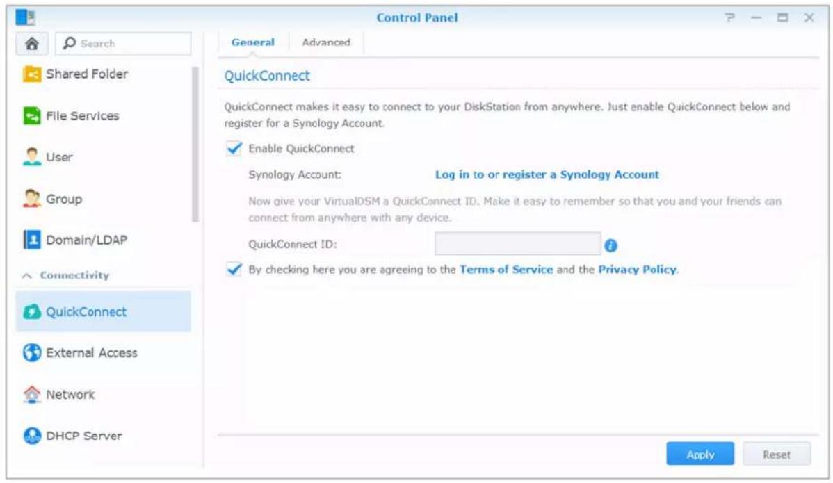 SYNOLOGY DiskStation DS720+ - Accéder aux services DSM via QuickConnect - 1