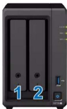 SYNOLOGY DiskStation DS720+ - Installation des disques - 5