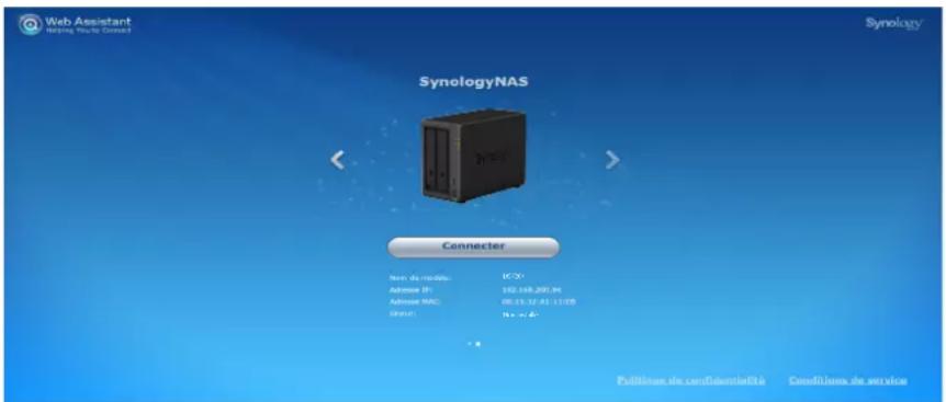 SYNOLOGY DiskStation DS720+ - Installation de DSM avec Web Assistant - 1