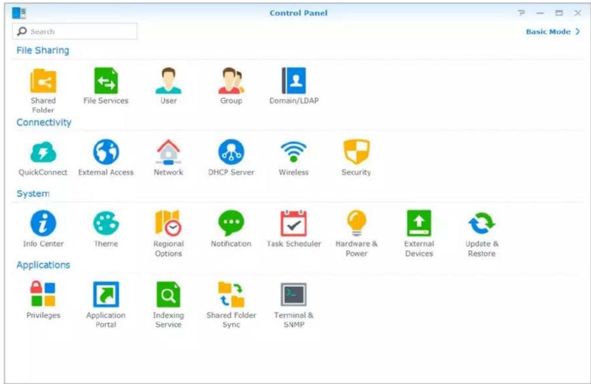 SYNOLOGY DiskStation DS720+ - Utilisation du Panneau de configuration - 1