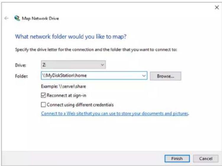 SYNOLOGY DiskStation DS720+ - Méthode 2 : Utiliser l'explorateur Windows. - 1