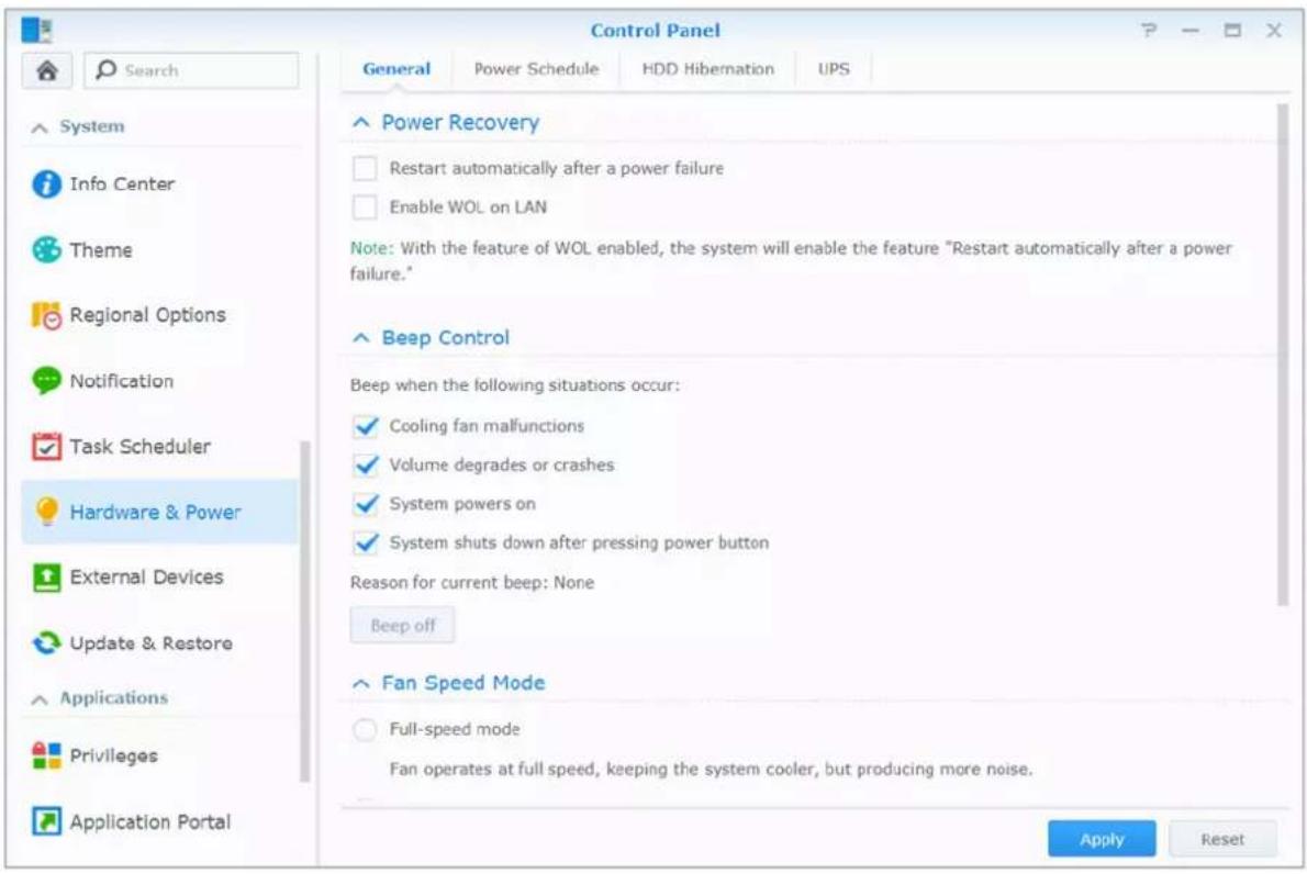 SYNOLOGY DiskStation DS720+ - Utilisation des fonctionnalités d'économie d'énergie - 1