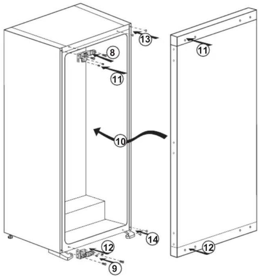 Küppersbusch FG8840.1i - Reversing the doors - 2