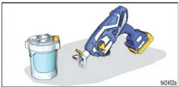 GRACO TC Pro Cordless 17N166 - Nettoyage du pulverisateur - 1