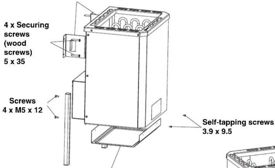EINHELL SHG Classic 7 5 kW BioAktiv - Installing the sauna oven - 1