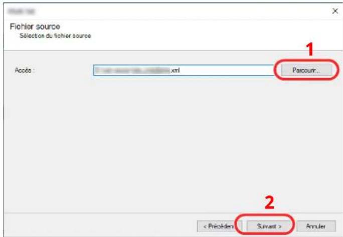 OLIVETTI dCopia 4523MFplus - Sélectionner [Carnet d'adresses du périphérique] et cliquer sur [Suvant]. - 3