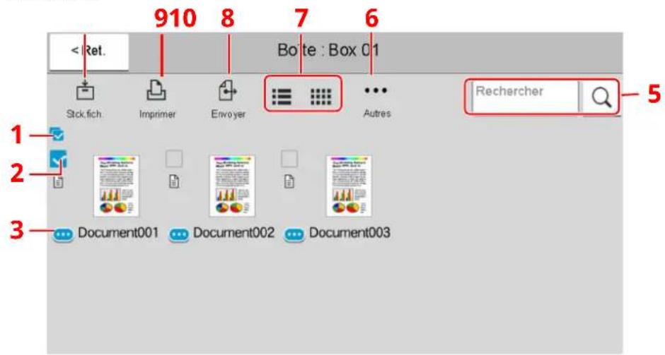 OLIVETTI dCopia 4523MFplus - Listedesdocuments - 2