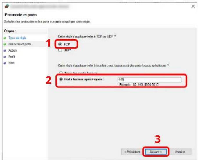 OLIVETTI dCopia 4523MFplus - Sélectionner [Port]. - 2
