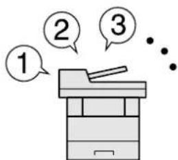 OLIVETTI dCopia 4523MFplus - Acceder aux fonctions courantes d'un simple geste (Favoris) - 1