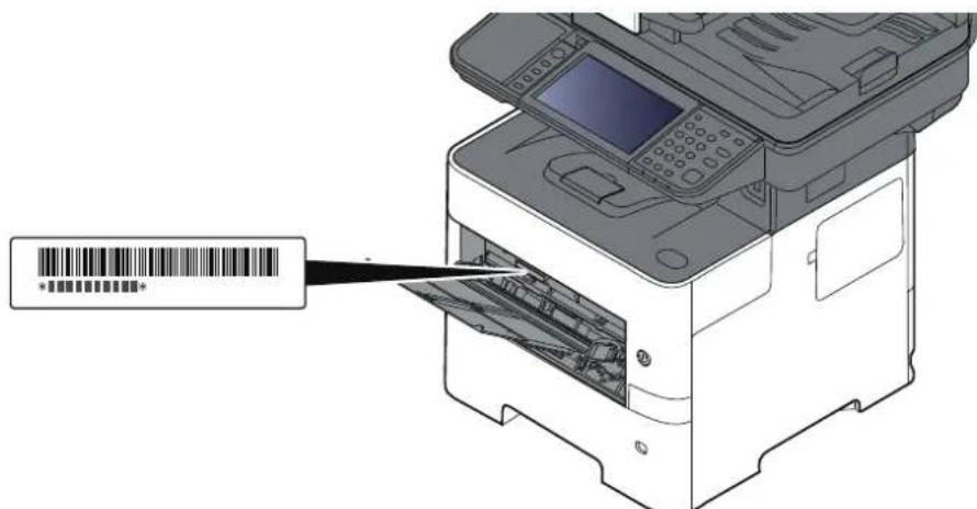 OLIVETTI dCopia 4523MFplus - Vérification du numéro de série de l'équipement - 1
