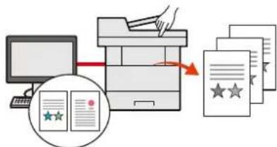 OLIVETTI dCopia 4523MFplus - Éviter la perte des documents finis (Impression privée) - 1