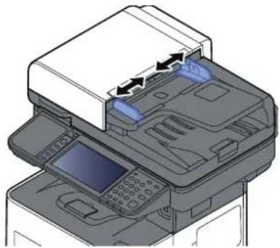 OLIVETTI dCopia 4523MFplus - Régler les guides de largeur de papier. - 1