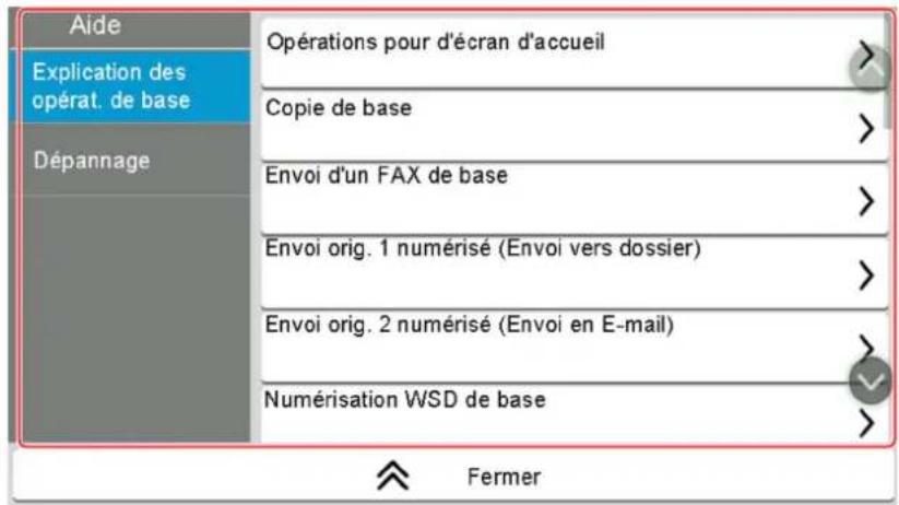 OLIVETTI dCopia 4523MFplus - Sélectionner les éléments à vérifier dans la liste. - 1