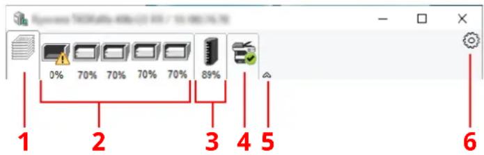 OLIVETTI dCopia 4523MFplus - Aperçu rapide de l'etat - 1