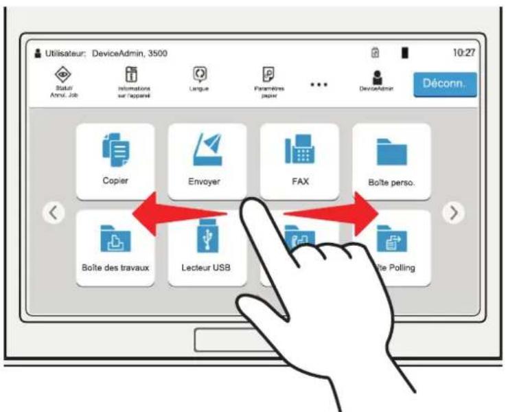 OLIVETTI dCopia 4523MFplus - Exemple: Écran d'accueil - 1
