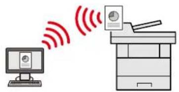 OLIVETTI dCopia 4523MFplus - Installer la machine sans se soucier des cables reseau (reseau sans fil) - 1