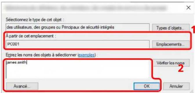 OLIVETTI dCopia 4523MFplus - 5Spécifier l'emplacement. - 1