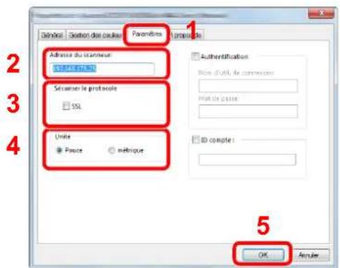 OLIVETTI dCopia 4523MFplus - Configurer le pilote WIA. - 1