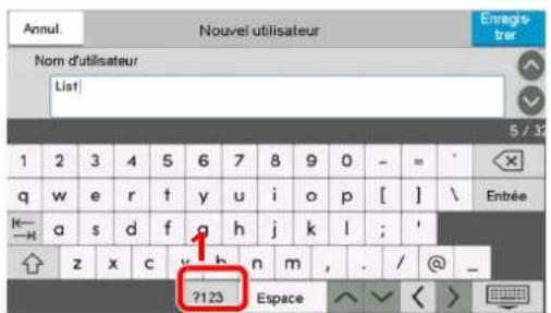 OLIVETTI dCopia 4523MFplus - Entrer « # » et « 1 » - 1