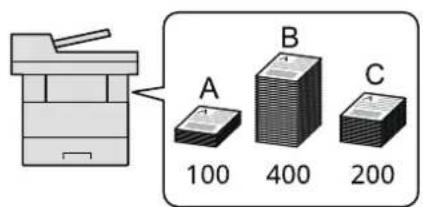 OLIVETTI dCopia 4523MFplus - Aperçu de la comptabilité des travaux - 2