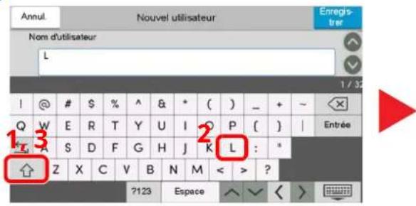 OLIVETTI dCopia 4523MFplus - Entrer « List » (espace). - 1