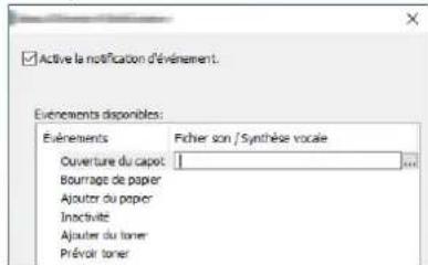 OLIVETTI dCopia 4523MFplus - Paramètres de notification de Status Monitor - 2