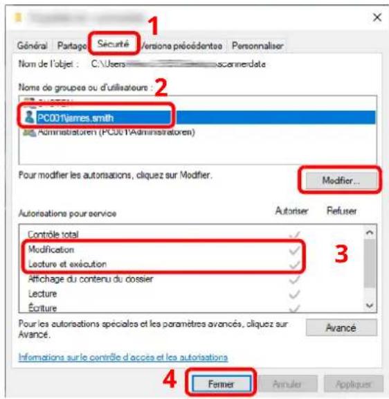 OLIVETTI dCopia 4523MFplus - Vérifier les détails configurés dans l'onglet [Sécurité]. - 1
