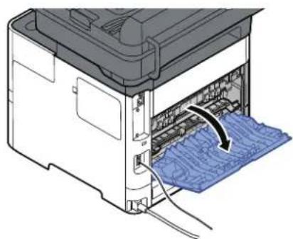 OLIVETTI dCopia 4523MFplus - Retirer tout papier coincide dans le plateau interne/le capot arrêté interne - 2
