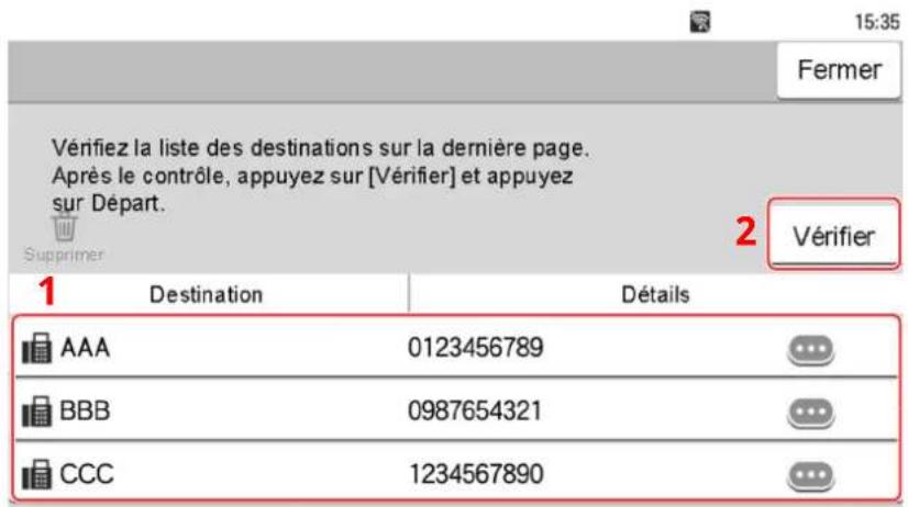 OLIVETTI dCopia 4523MFplus - Confirmer destination avant envoi (page 8-31) - 1
