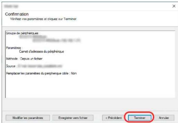 OLIVETTI dCopia 4523MFplus - Sélectionner [Carnet d'adresses du périphérique] et cliquer sur [Suvant]. - 4