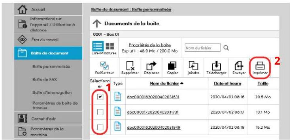 OLIVETTI dCopia 4523MFplus - Imprimer le document. - 1