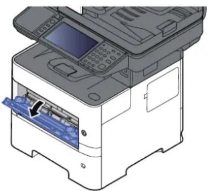 OLIVETTI dCopia 4523MFplus - Ouvrir le bac MF. - 1