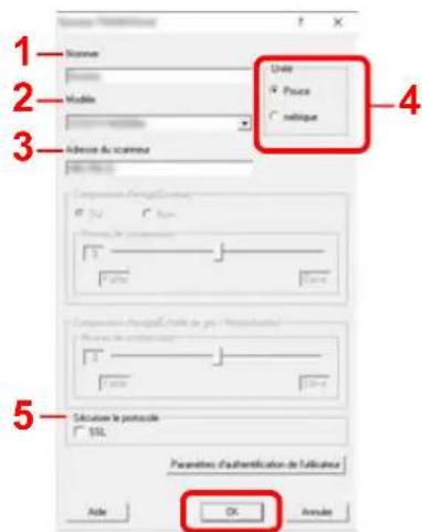 OLIVETTI dCopia 4523MFplus - Configurer le pilote TWAIN. - 1