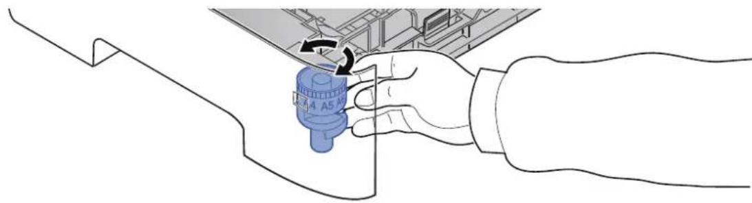 OLIVETTI dCopia 4523MFplus - Régler le format du magasin. - 4