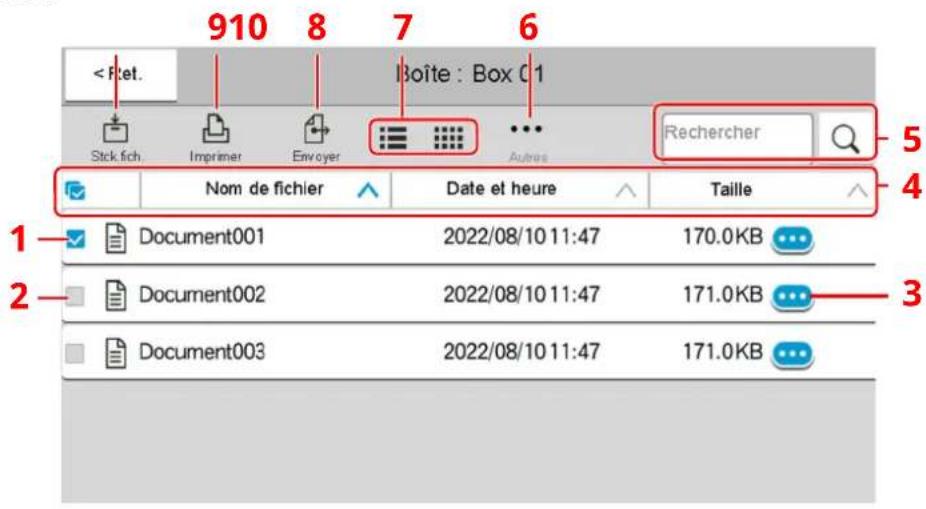 OLIVETTI dCopia 4523MFplus - Listedesdocuments - 1