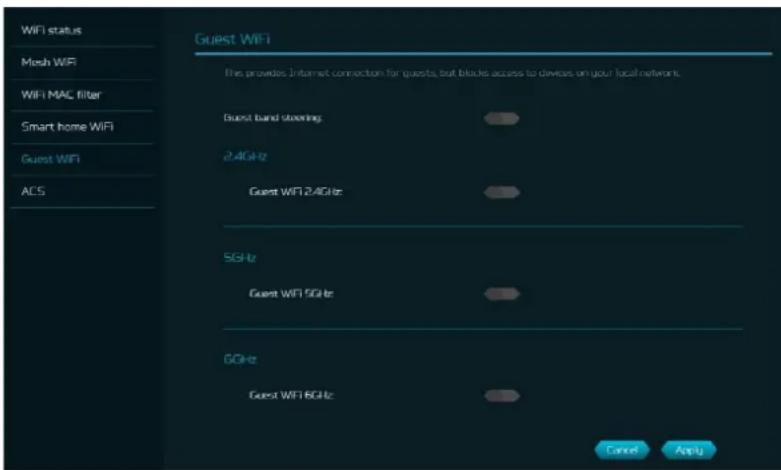 ACER Predator Connect X7 - Wi-Fi invité - 1