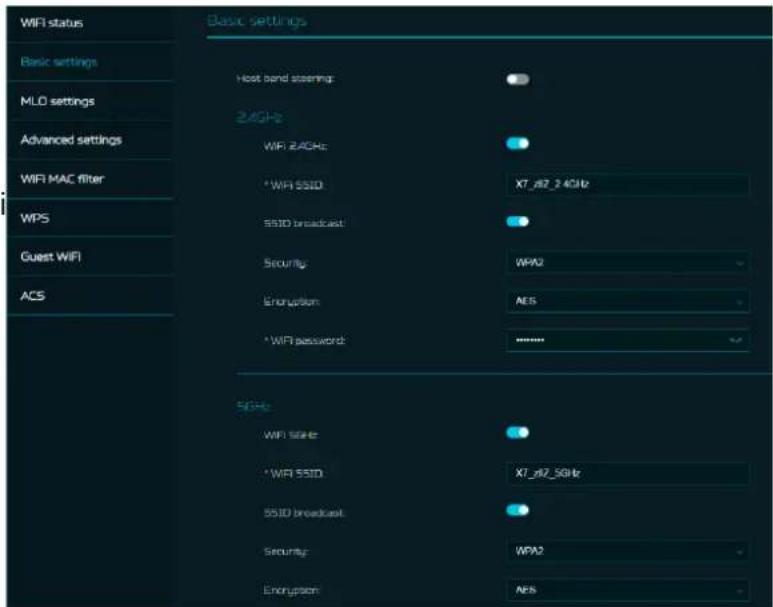 ACER Predator Connect X7 - Paramétres de base - 1