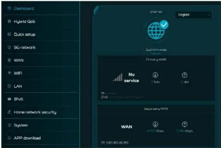 ACER Predator Connect X7 - Tableau de bord - 2