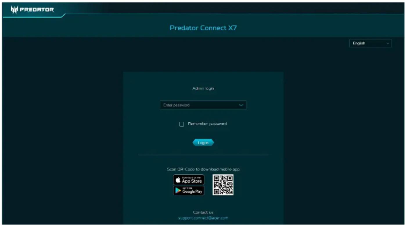 ACER Predator Connect X7 - Configuration initiale - 1