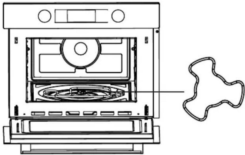 HOOVER HMG440C3H - Tarkista pyörivän akselin paikka uunissa - 1