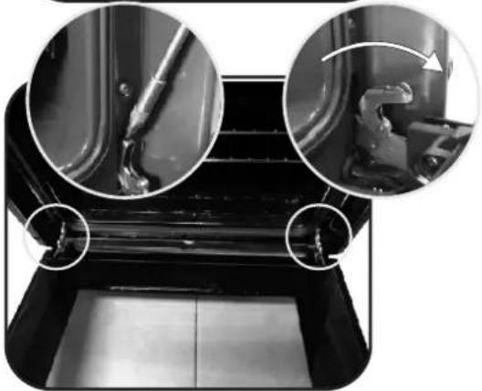 HOOVER HOAZ7150IN WIFI - RIMOZIONE DELLO SPORTELLO DEL FORNO - 2