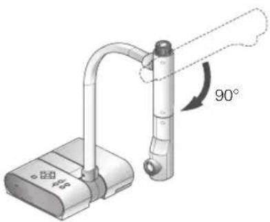 Elmo TT02 - Turn the camera head to the direction shown in the figure. - 1