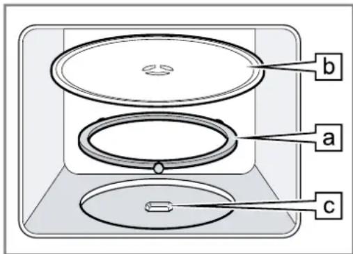 SIEMENS BE555LMB1 - Mise en place du plateau tournant - 1