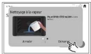 SAMSUNG NSI6DG9900SR - Procédure de réglage du four pour le nettoyage à la vapeur - 3