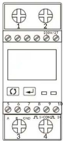 Deye SUN6KG05P1EUAM2 - Scheme de connexion du système pour le compteur Eastron - 1