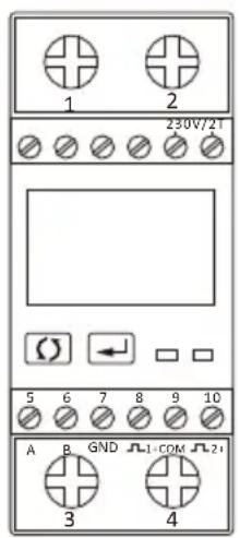 Deye SUN6KG05P1EUAM2 - Scheme de connexion du système pour le compteur Eastron - 1