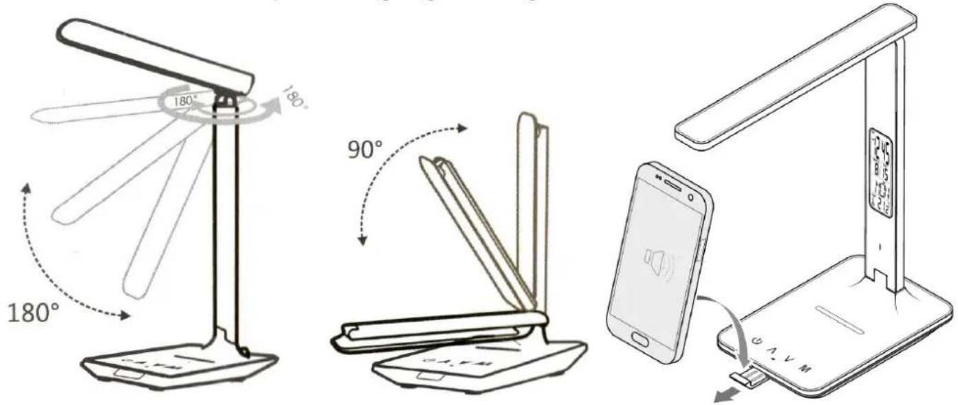 Huslog OW3912 - Bedienung der Lampe - 2