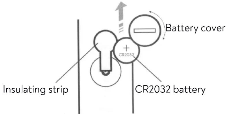 Huslog OW3912 - Replacing the battery - 1